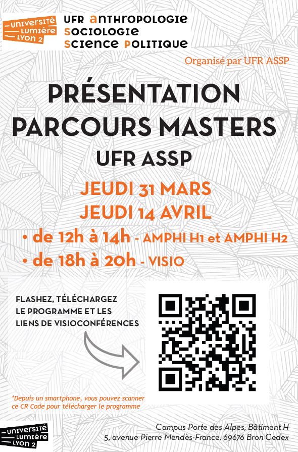 Affiche présentation masters