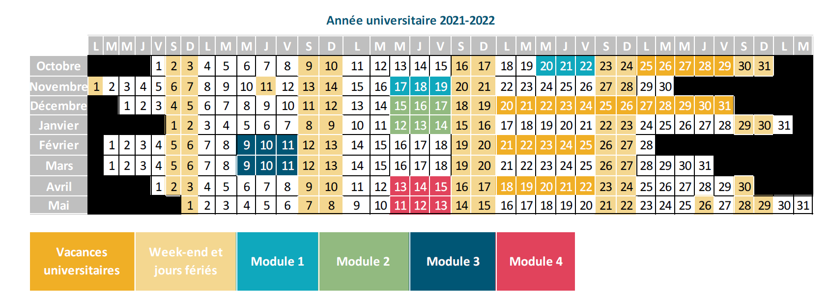 Programme 2021-2022 DU LDA